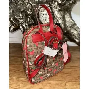 Juicy Couture Freshly Picked Strawberry Charm Chestnut Chino Logo Backpack ? s-l400.jpg main image 2